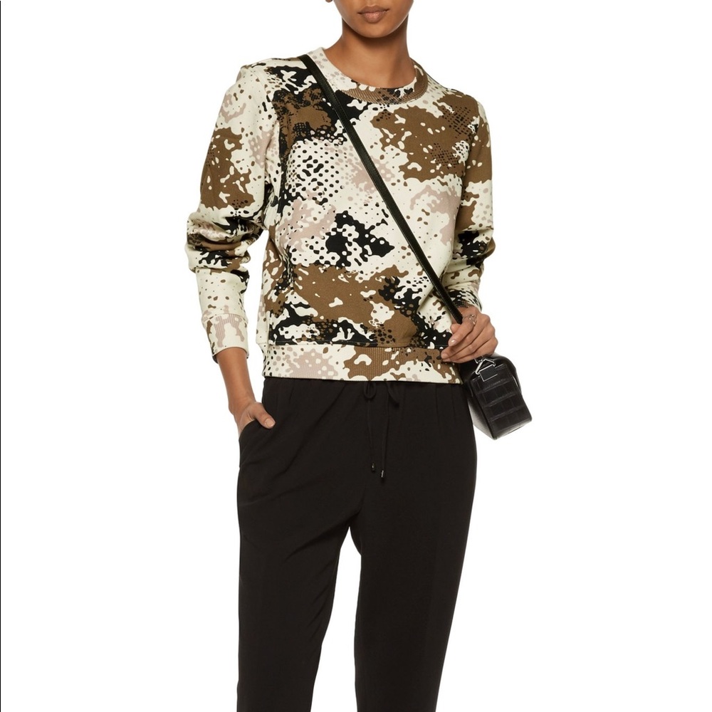 Rag & bone camo sweatshirt